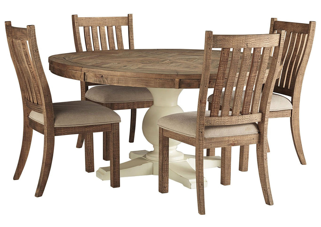 Griffen 5 Pce Round Dining Set-Bedding & Furniture - Browns Plains 