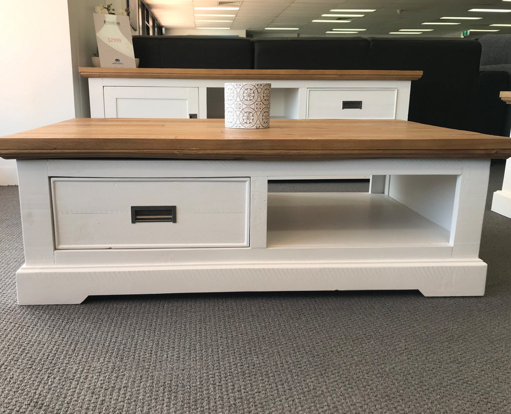 Hamptons Coffee Table-Coffee Table-Bedding & Furniture - Browns Plains 