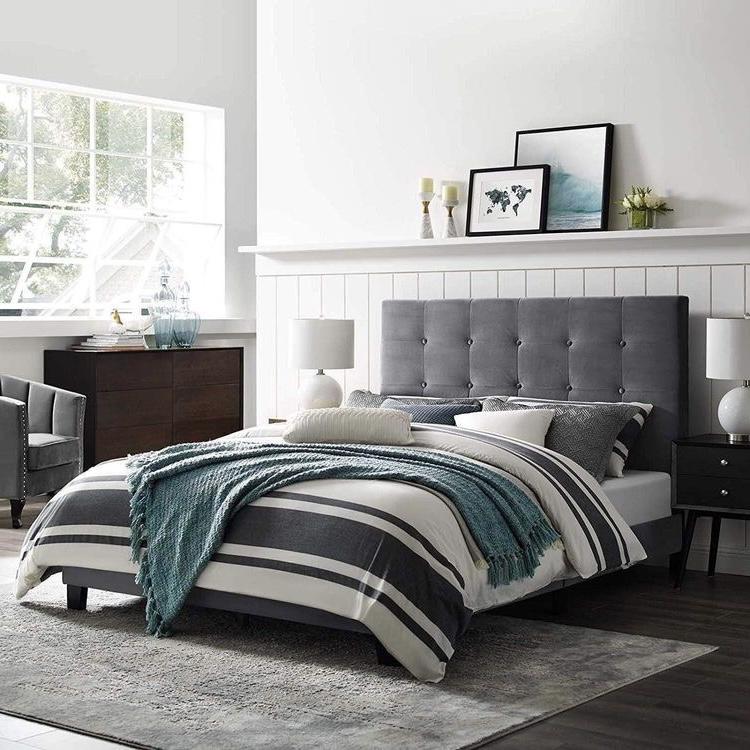 Kristy Queen Frame grey-Bedding & Furniture - Browns Plains 